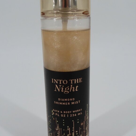 Bath and Body Works Into the Night Diamond Shimmer Mist 8oz USED 92% Full - Picture 3 of 8